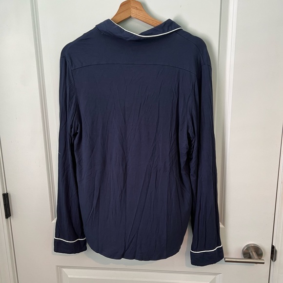 COZY EARTH Women's Bamboo Stretch-Knit Long Sleeve Pajama Top - Picture 6 of 8